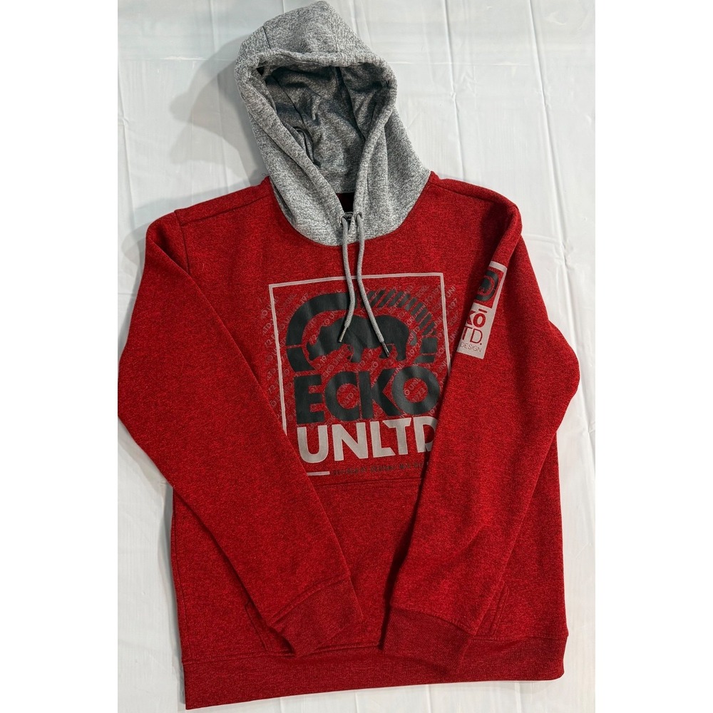 ecko‎ unltd Mens Hoodie Sweatshirt Pullover Hoodie ecko Logo Size L